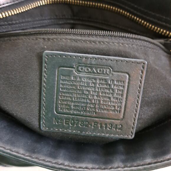 Coach Legacy Hampton Black Leather Satchel - Picture 8 of 12